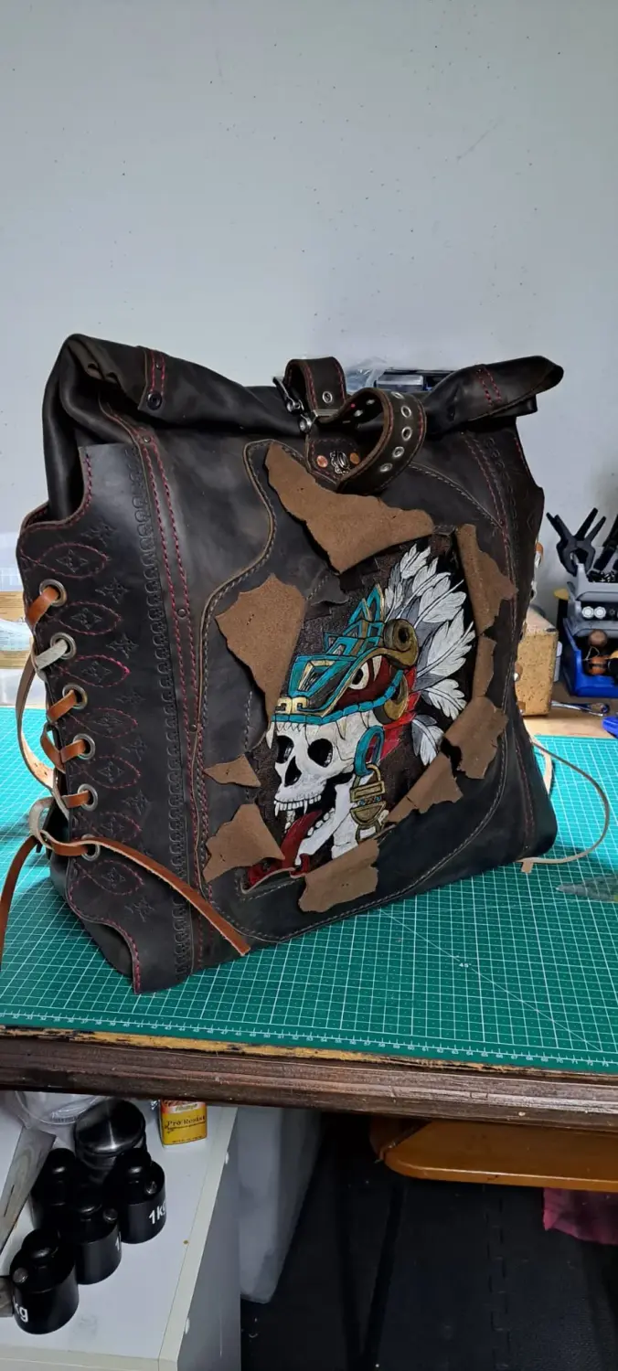 Da Leder Klopfa - Lederrucksack